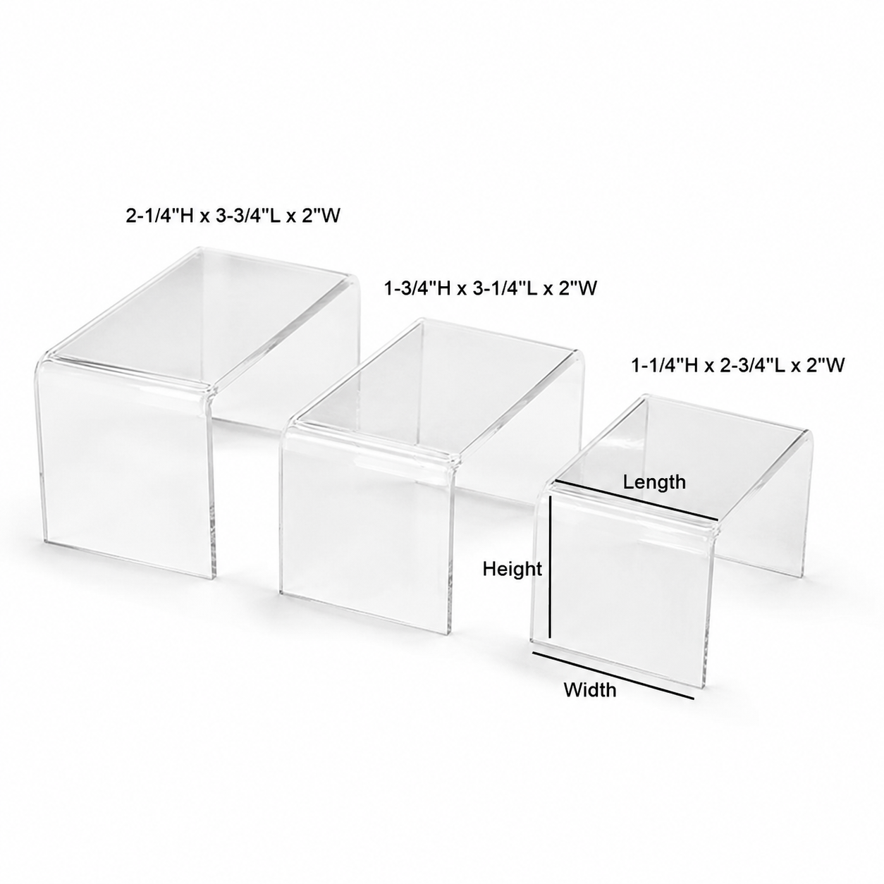 Mini Rectangular Risers